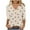 Khaki, variant on Cilsoka Ladies Tops and Blouses Petite Size, Women 3/4 Sleeve Floral Tops Dressy Casual Summer Blouses T Shirts V Neck Trendy Blouse Tunic Loose Fit Boho Clothing, Graphic Trendy Tees
