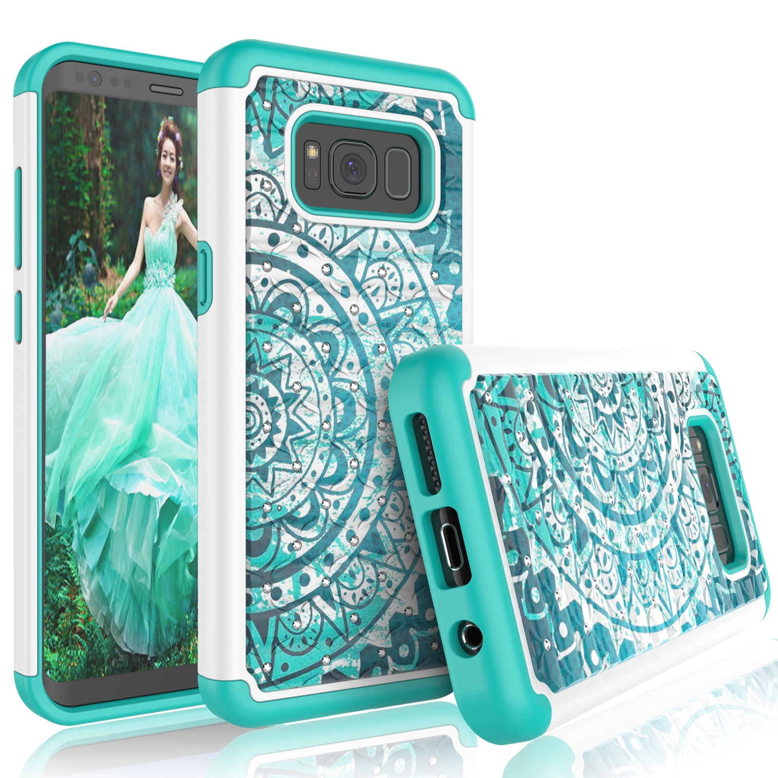 Samsung Galaxy S8 Plus Case, Galaxy S8 Plus Cute Case, Tekcoo [Tmajor] Retro Pattern Lovely