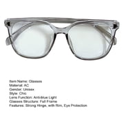 Blue Light Blocking Glasses Unisex Clear View Large Frame Strong Hinge Smooth Transparent with Rim Eye Protection Clear Bluelight Glasses Spectacles