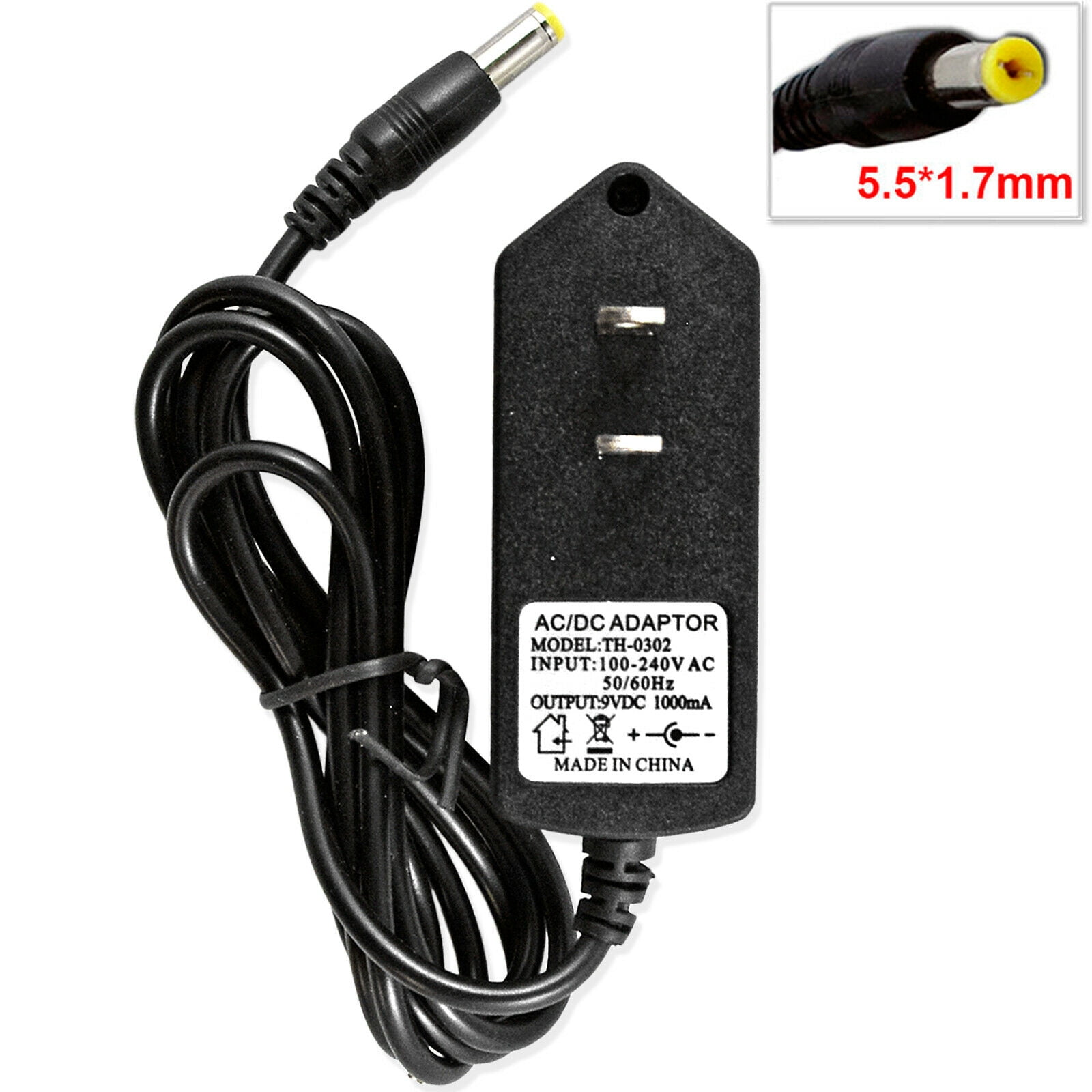 9V AC/DC Power Charger Adapter For Casio LK-100 LK-110 LK-230 LK-270 Walmart.com