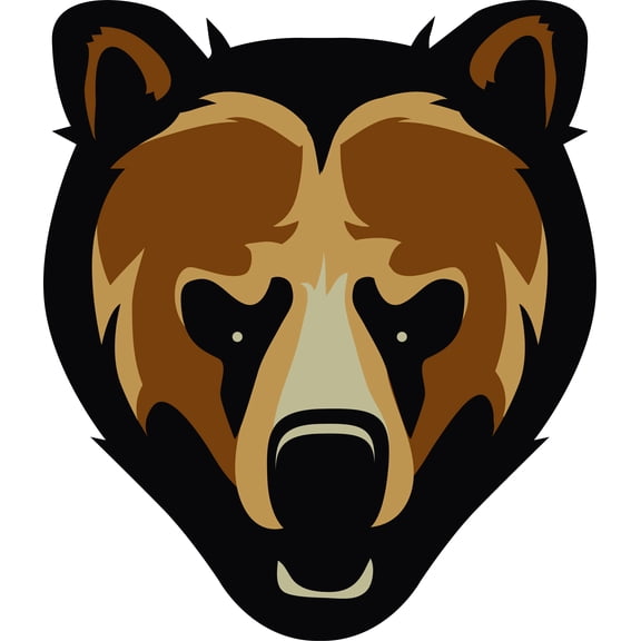 Do It Yourself Wall Decal Sticker Bear Head Grizzly Animal Peel And Stick Graphic Design Image 20x20