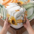 thumbnail image 3 of Twin XL Size Fitted Sheet Set - Fall Maple Leaf 2 Piece Bedding Sets 16" Deep Pocket Fitted Sheet with 1 Pillowcases, Thanksgiving Pumpkins Squirrel Green Wooden Brushed Microfiber Hotel Bed Sheets, 3 of 9