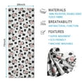 thumbnail image 2 of White Cow Spot Pattern Hot Yoga Mat Towel Non Slip for Hot Yoga - Quick-Drying Yoga Mat Cover with 4 Corner Pockets with Travel Bag - Hot Yoga Towel Non Slip 74"x26", 2 of 6