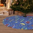 thumbnail image 6 of Sikiie New-York City 30-48 inches {designName} Print Christmas Tree Skirt Snowman Xmas Tree Skirt with Edge Christmas Decorations for Holiday Party30", 6 of 7