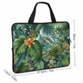 thumbnail image 2 of Nawy Tropical Summer Hawaiian Flower Palm Leaves Print Laptop Bag Diving fabric Tablet Cover Neoprene Laptop Handle Bag Computer Protect Case 15inch, 2 of 5