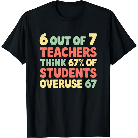 67 Six Seven Meme Women’s T-Shirt, Funny Cute Graphic Tee for Christmas or School