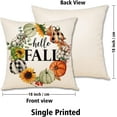 thumbnail image 6 of Fall Pillow Covers 18x18 Set of 4 Farmhouse Decor Thanksgiving Decorations for Home Pumpkin Outdoor Decorative Throw Pillow Covers for Couch, 6 of 6