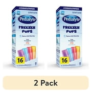 (2 pack) Pedialyte Electrolyte Solution Freezer Pops, Variety Pack, Pack of 16