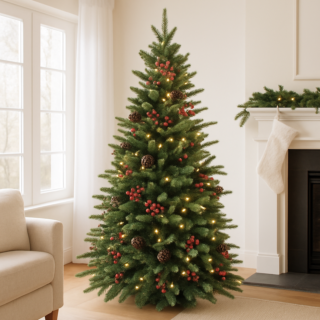 Byujiro Mini Christmas Tree Stick White Cedar Desktop Small