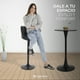 thumbnail image 4 of Sillas de Bar para Barra de Cocina con Respaldo y Reposapies de Altura Ajustable Bancos para Bar con Asiento Acolchado Diseño Elegante Set de 4 Piezas Full Black, 4 of 5