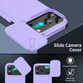 thumbnail image 5 of Allytechgroup Rugged Phone Case for Apple iPhone 17 Pro Max with 2 Pcs Screen Protector, Sliding Camera Lens Cover Military Grade Shockproof Anti-Scratch Bumper Cover for Women Men, Purple, 5 of 9