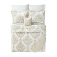 thumbnail image 2 of Mainstays 5-Piece Vanilla Dream Medallion Comforter Set, Full/Queen, 2 of 11
