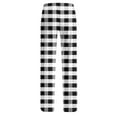 thumbnail image 6 of QATAINLAV Womens Buffalo Plaid Pajama Pants Christmas Casual Elastic Waist Lounge Pants Loose Fit Wide Leg Sweatpants Loungewear Multicolor L, 6 of 8