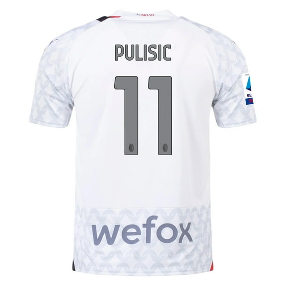 #11 Pulisic AC MIlan Away Soccer Jersey 23/24