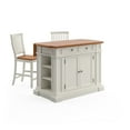 thumbnail image 3 of Homestyles Americana Wood Kitchen Island Set in Off White, 3 of 16