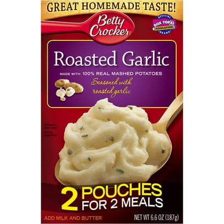 betty crocker roasted garlic mashed potatoes 6 6 oz walmart com