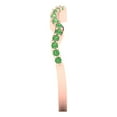 thumbnail image 4 of 0.23 ctw Wedding Band for Women - 18K Rose Gold Simulated Green Diamond Stackable Eternity Ring, 4 of 6