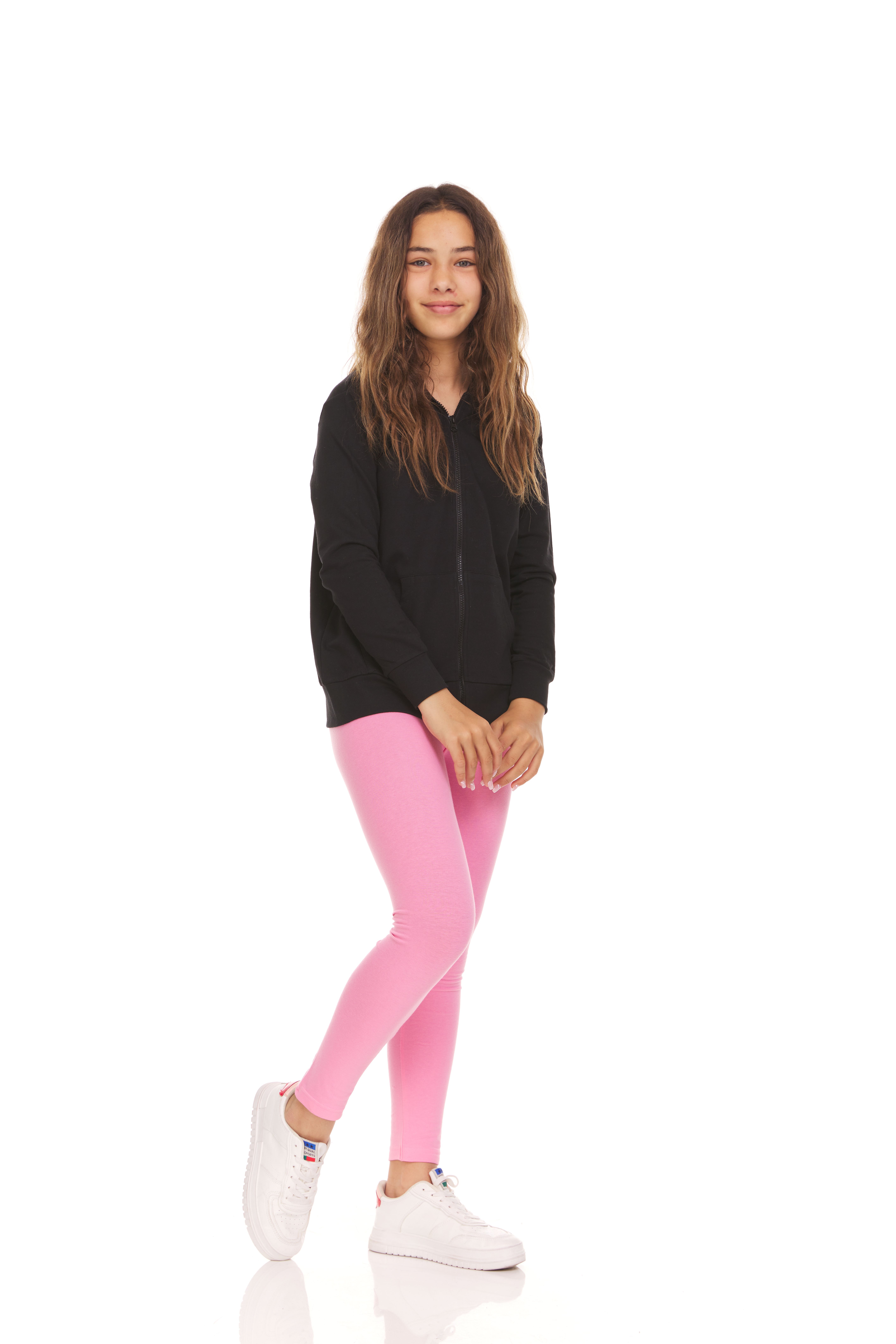 Pink Angel Girls' Cotton Stretch Leggings, 5-Pack photo 7