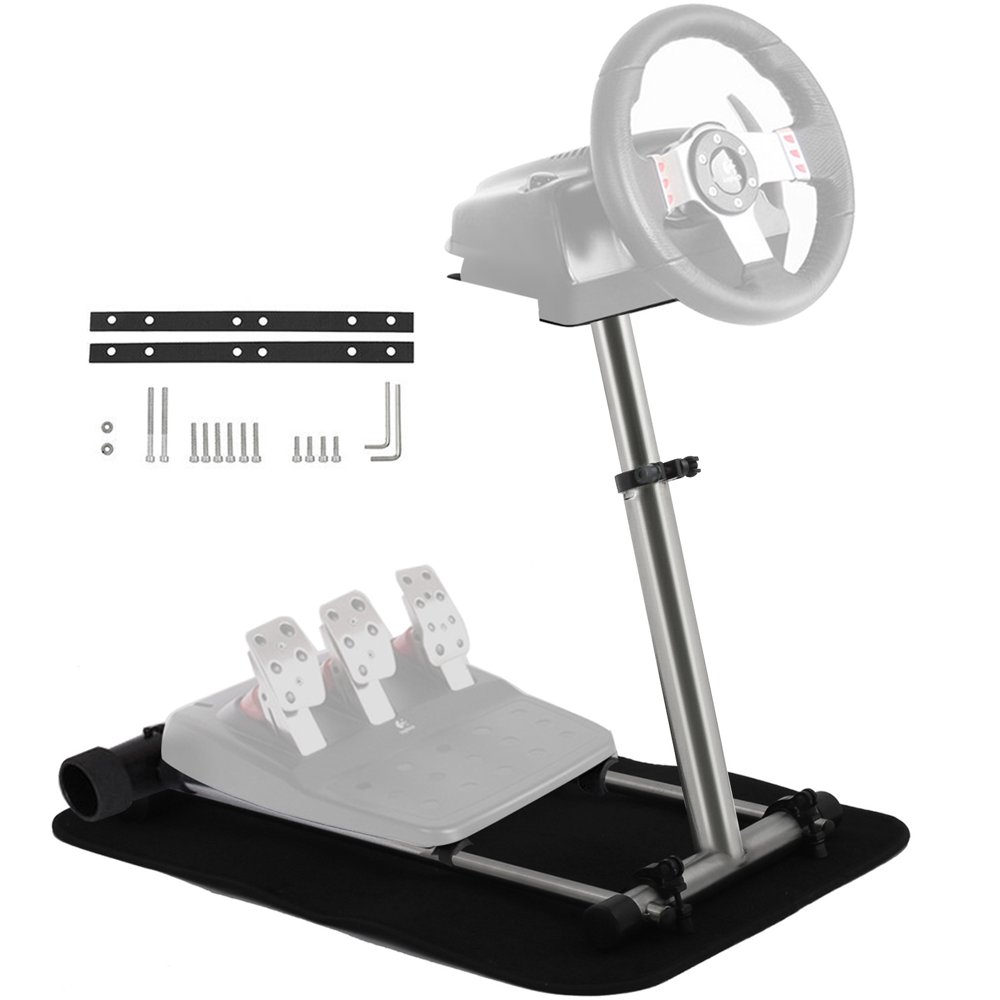 VEVOR Gaming Steering Wheel Stand 360 Degree Stepless, Adjustable Wheel