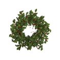 thumbnail image 2 of Nearly Natural 4476 28 in. Holly Berry Artificial Wreath, 2 of 5