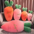 thumbnail image 3 of Juguete de zanahoria relleno, almohada de zanahoria, cojín de peluche para dormir, cojín de zanahoria para abrazar, juguete de peluche, 3 of 7