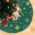 thumbnail image 5 of Coolnut St. Patrick's Day Clover Christmas Tree Skirt Tree Skirt for Holiday Party Home Christmas Day Ornaments36", 5 of 6