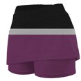 thumbnail image 4 of Pantalones Cortos Atléticos de Mujer de Cintura Alta Pantalones Ligeros de Impresión Delgados con Bolsillos, 4 of 7