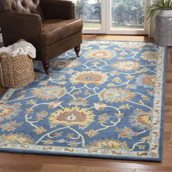 Safavieh Heritage Sharla Oriental Wool Area Rug, Navy, 2' x 3'
