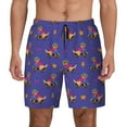 thumbnail image 3 of Uemuo Labrador Retriever Dog Pattern Mens Swim Trunks Quick Dry Board Shorts with Mesh Lining, Stretch Beach Shorts Quick Dry No-Chafing Board Shorts-3X-Large, 3 of 9