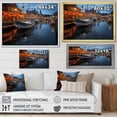 thumbnail image 4 of Designart "Harbor Lights at Night" Nautical & Beach Floater Framed Canvas Print, 4 of 7