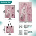 thumbnail image 2 of Extra Large Picnic Beach Blanket Waterproof Sand Proof Portable Outdoor Mat Elegant Horse with Long Hair 80x118, 2 of 9