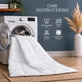 thumbnail image 4 of FAPO Comforter Duvet insert Queen Size – Cooling Comforter Breathable Microfibre, Lightweight Blanket for Summer, Machine Washable, White, 4 of 8