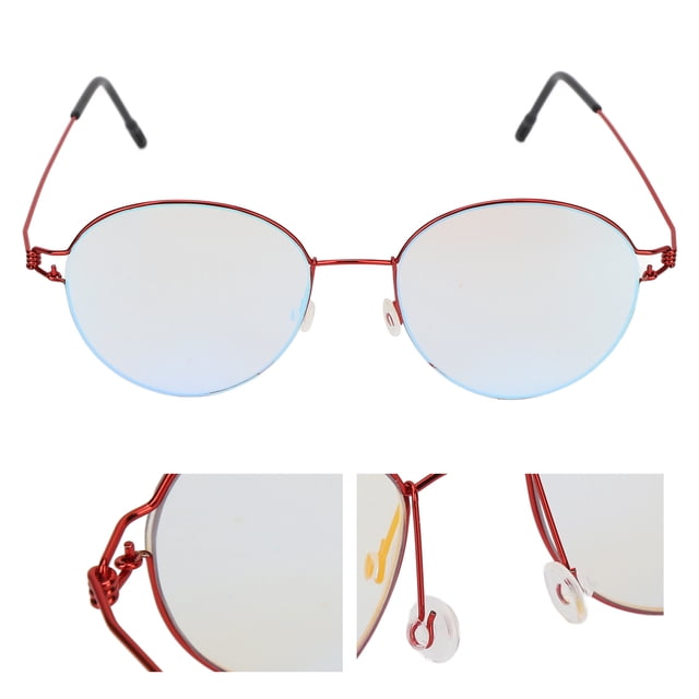 Gafas para Daltónicos ANGGREK Retro PC de Acero Inoxidable Ceguera de Color Rojo y Verde