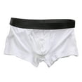 thumbnail image 2 of ruhuadgb Mid-Rise Elastic Waistline Men Panties Simple Patchwork Color U Convex Shorts Briefs, 2 of 8