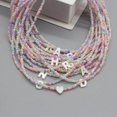 thumbnail image 2 of Gargantilla de cuentas de semillas para mujer, Collar con colgante colorido hecho a mano, 26 letras de concha, corazón, joyería Bohemia, regalo, 2 of 4