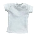 thumbnail image 4 of LeeQinersw 1:6 Miniature T Shirt Doll Clothes for 12 inch Action Figures Dress up Accessory White, 4 of 8