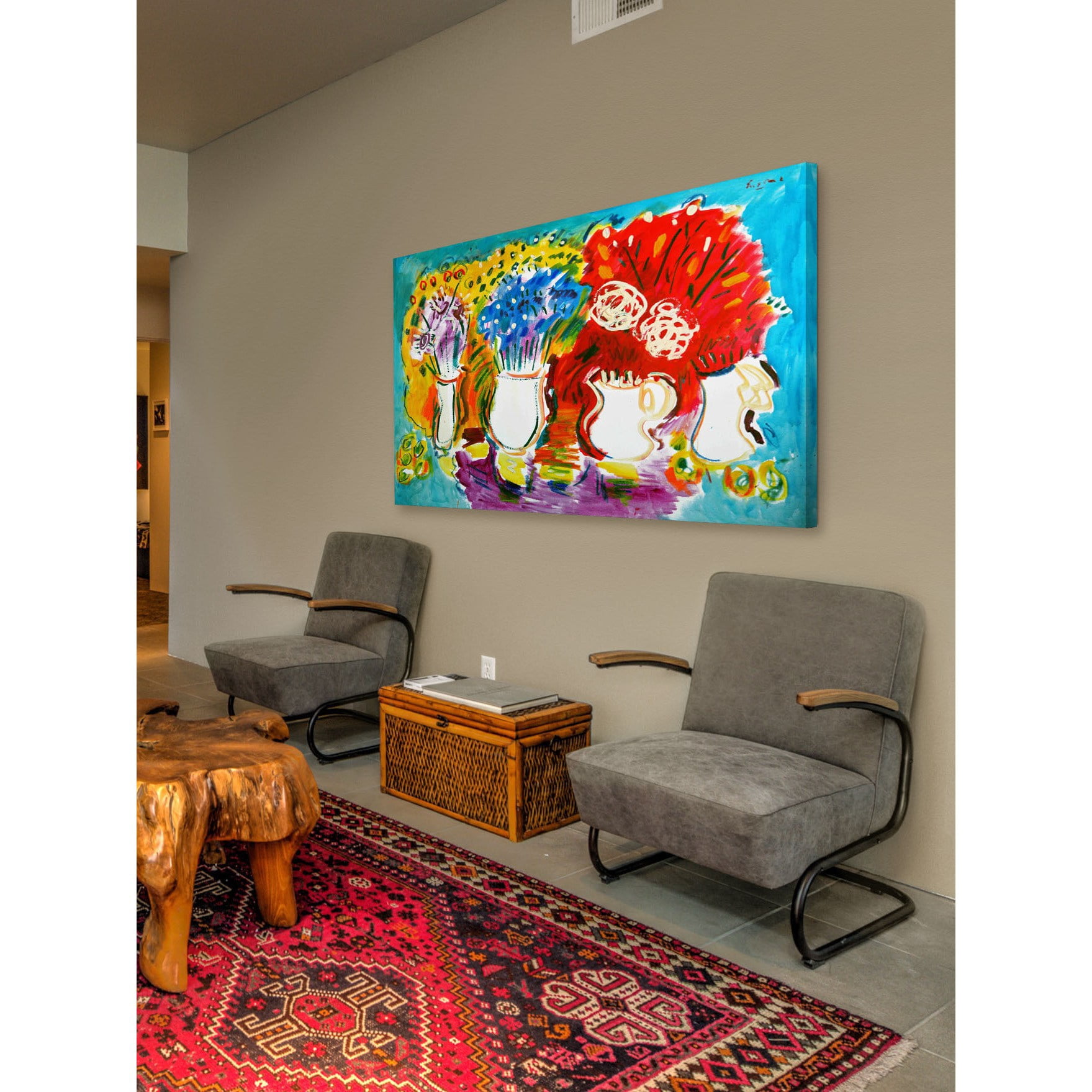 Marmont Hill "Mixed Bouquets" by Wayne Ensrud Painting Print on Canvas
