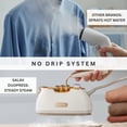 thumbnail image 4 of SALAV® Retro Edition Duopress Steamer and Iron with Ceramic Coated Plate, Pearl, 4 of 10