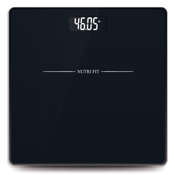 Báscula de baño digital NUTRI FIT con un peso corporal de 150 kg/330 libras