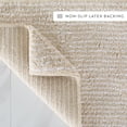 thumbnail image 6 of Noble Linens Pinstripe Cotton Bath Mat, 24 in x 17 in, Natural, 6 of 11