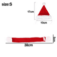 thumbnail image 2 of Christmas Cat Costume Santa Hat With Scarf Kitty Xmas Outfit Apparel Pet Santa Claus Set For Kitten, Puppy, 2 of 5