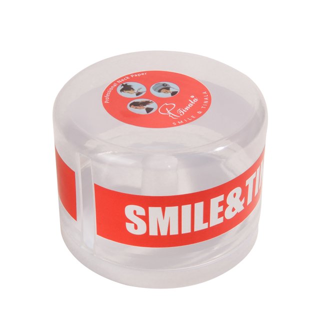Ndcxsfigh Caja Cinta para Cuello Bufanda Duradera para Corte Pelo Contenedor Papel Almacenamiento Herramientas Peluquería