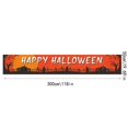 thumbnail image 3 of Halloween Banner 118 X 20 Inch Spooky Graveyard Hanging Sign, Large Halloween Decorations Outdoor for Yard Front Porch Home Halloween Party, 1 Pack, 3 of 5