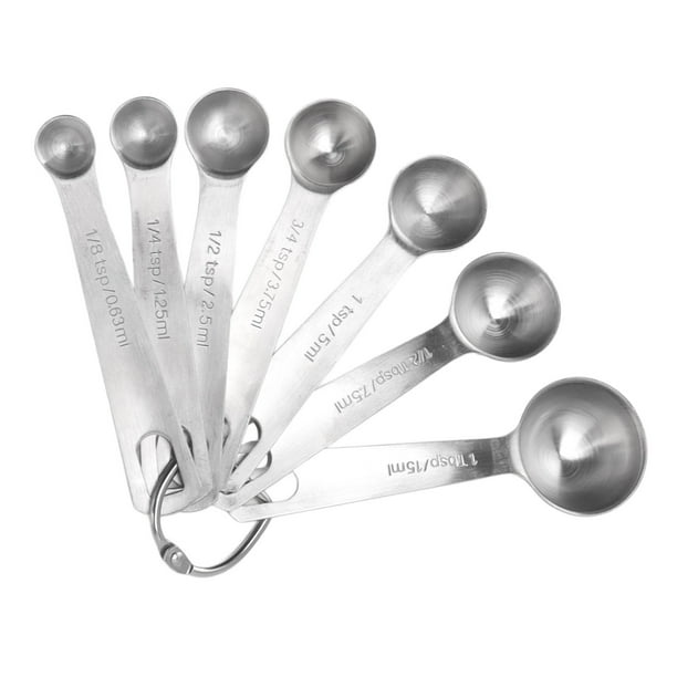 Juego de cucharas medidoras de Acero inoxidable Jadeshay 7 piezas