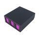 thumbnail image 4 of Caja de baraja de cartas comerciales, estuche para tarjetas deportivas, diseño de ventana transparente, juguete de recolección, contenedor estándar, Negro Púrpura, 4 of 8