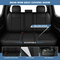 thumbnail image 3 of AQBDDBQ Car Seat Covers Full Set Fit for Toyota Corolla Cross 2022-2025 Leather Waterproof Seat Covers Cushion Comfort Lumbar Support Easy Installation(Black,2 Row 5 Seat), 3 of 10