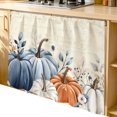 thumbnail image 2 of Thanksgiving Fall Cabinet Curtain 35"Wx35"L,Dustproof Under Sink Skirt with Self Adhesive Tape,Farmhouse Orange Blue Pumpkin Leaf Cabinet Curtain Cover for Kitchen Sink,Bathroom Vanity,Laundry Room, 2 of 9