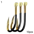 thumbnail image 4 of NIBOLOG 10Pcs Iron Barbed Outdoor Fishing Hooks Bait Holder Fish Tackle Accessories, 4 of 7