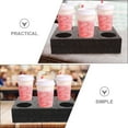 thumbnail image 3 of LOLIPPYY 2 Pcs Porte-Gobelet Portable Noir Épé Anti-Fuite pour Consommateurs Alimentaires, 3 of 8