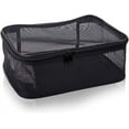 thumbnail image 6 of Assorted Size Cosmetics Travel Bag - Black Mesh Make Up Bag/Organizer - 3PC set, 6 of 6